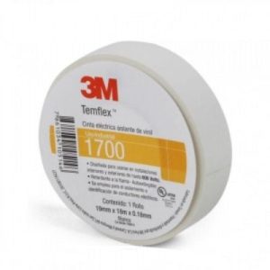 CINTA AISLANTE TEMFLEX 1700 3M BLANCO