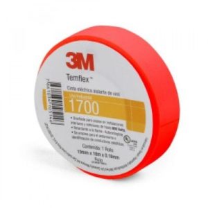 CINTA AISLANTE TEMFLEX 1700 3M R0JO